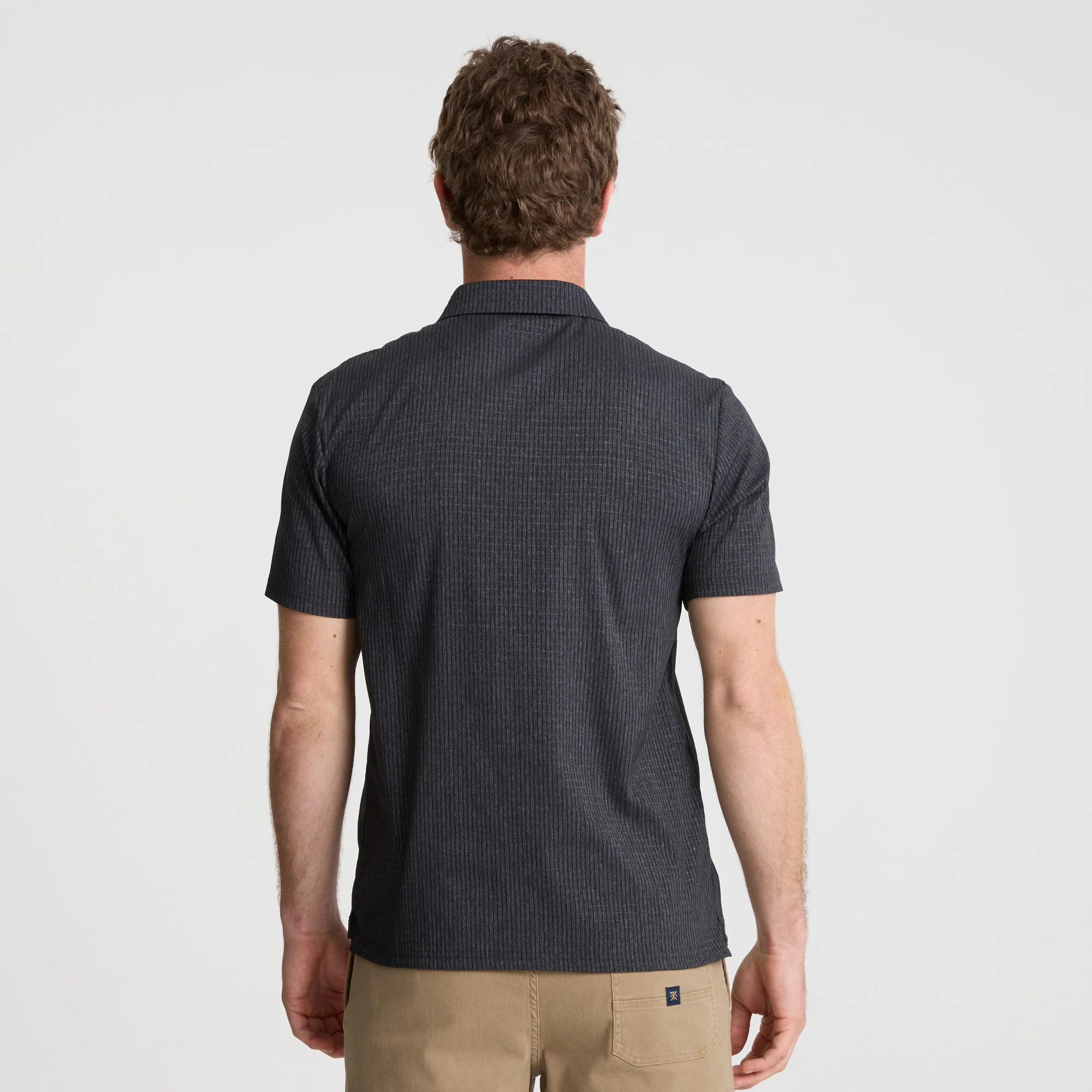 Bless Up Breathable Stretch Polo Shirt - Black - Image 5