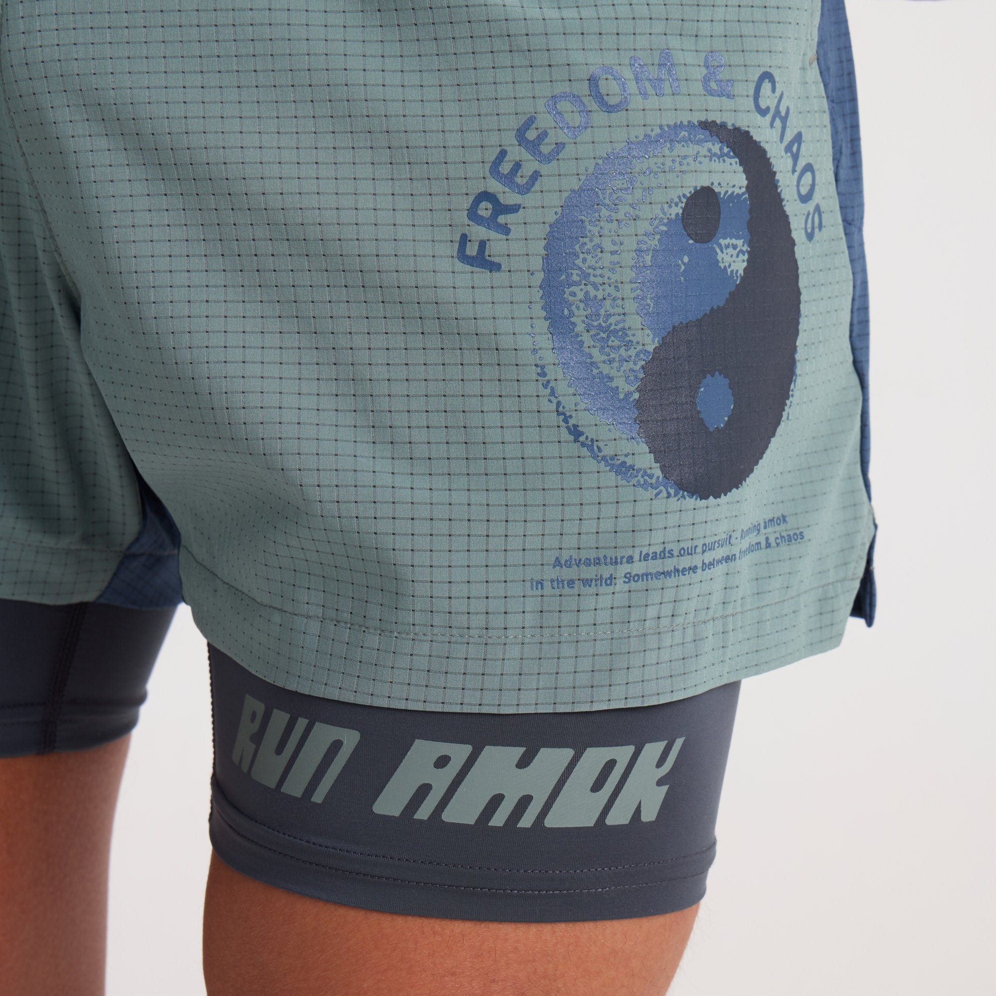 Bommer 3.5" Shorts - Slate Green - Image 6