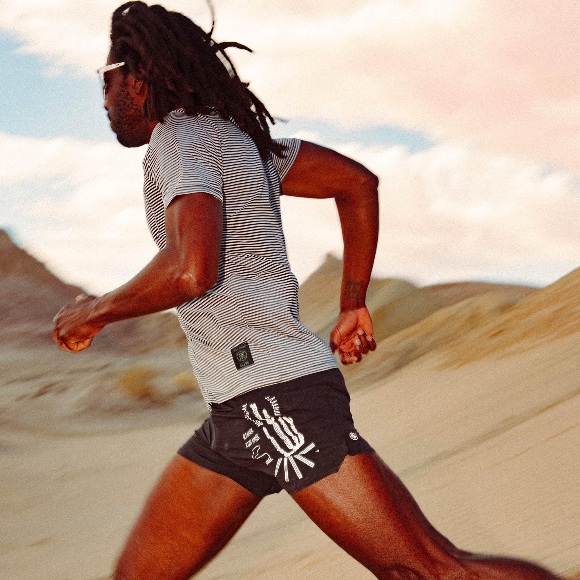 Borrego Short Sleeve Active Tee - Stripe - Image 5