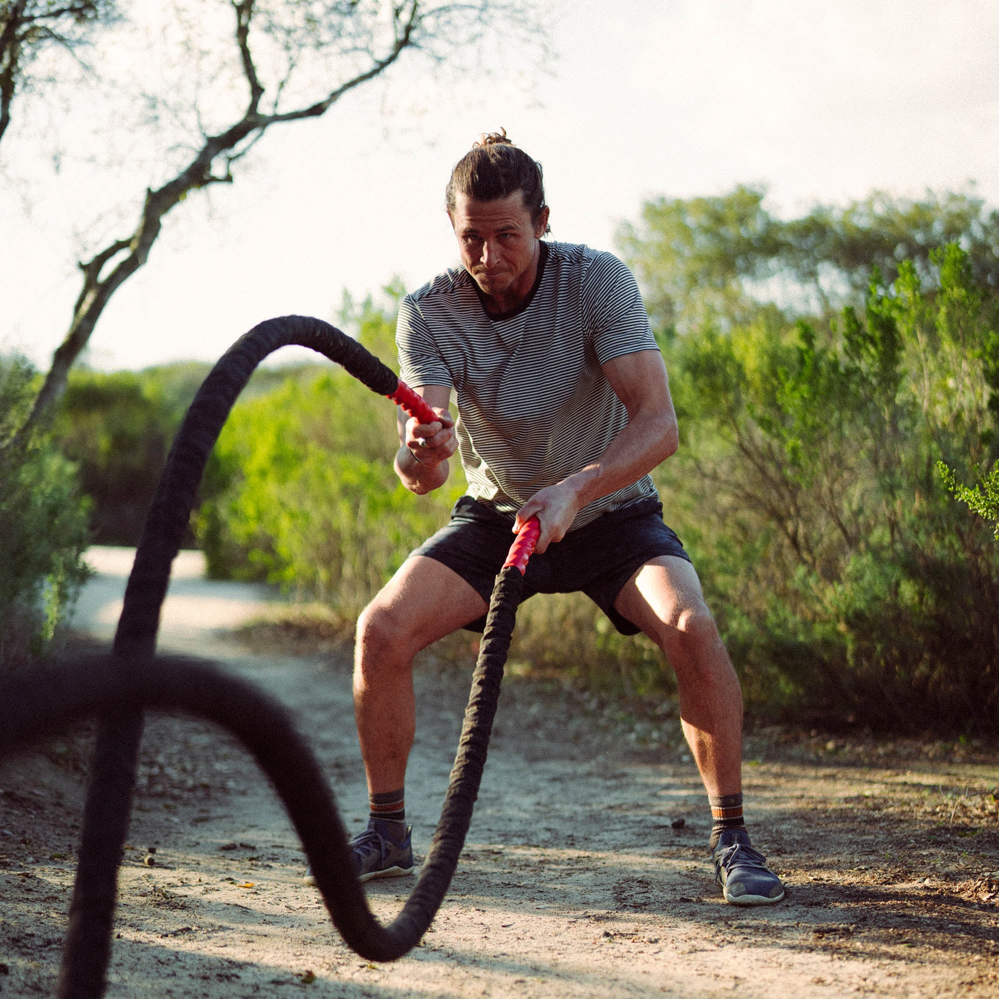 Borrego Short Sleeve Active Tee - Stripe - Image 6