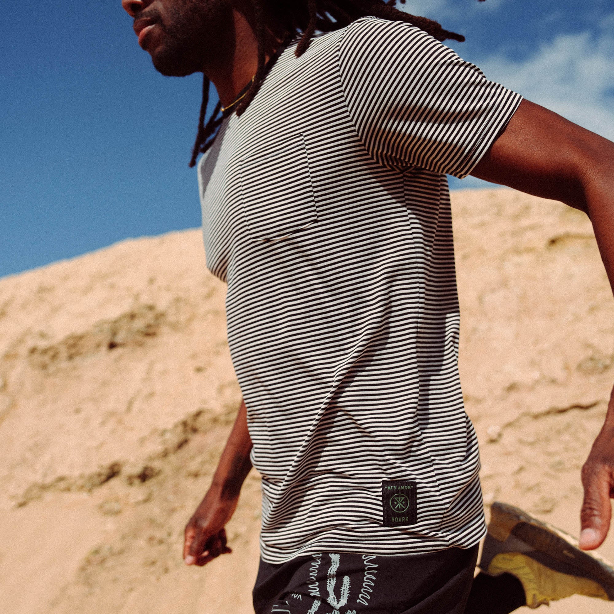 Borrego Short Sleeve Active Tee - Stripe - Image 8