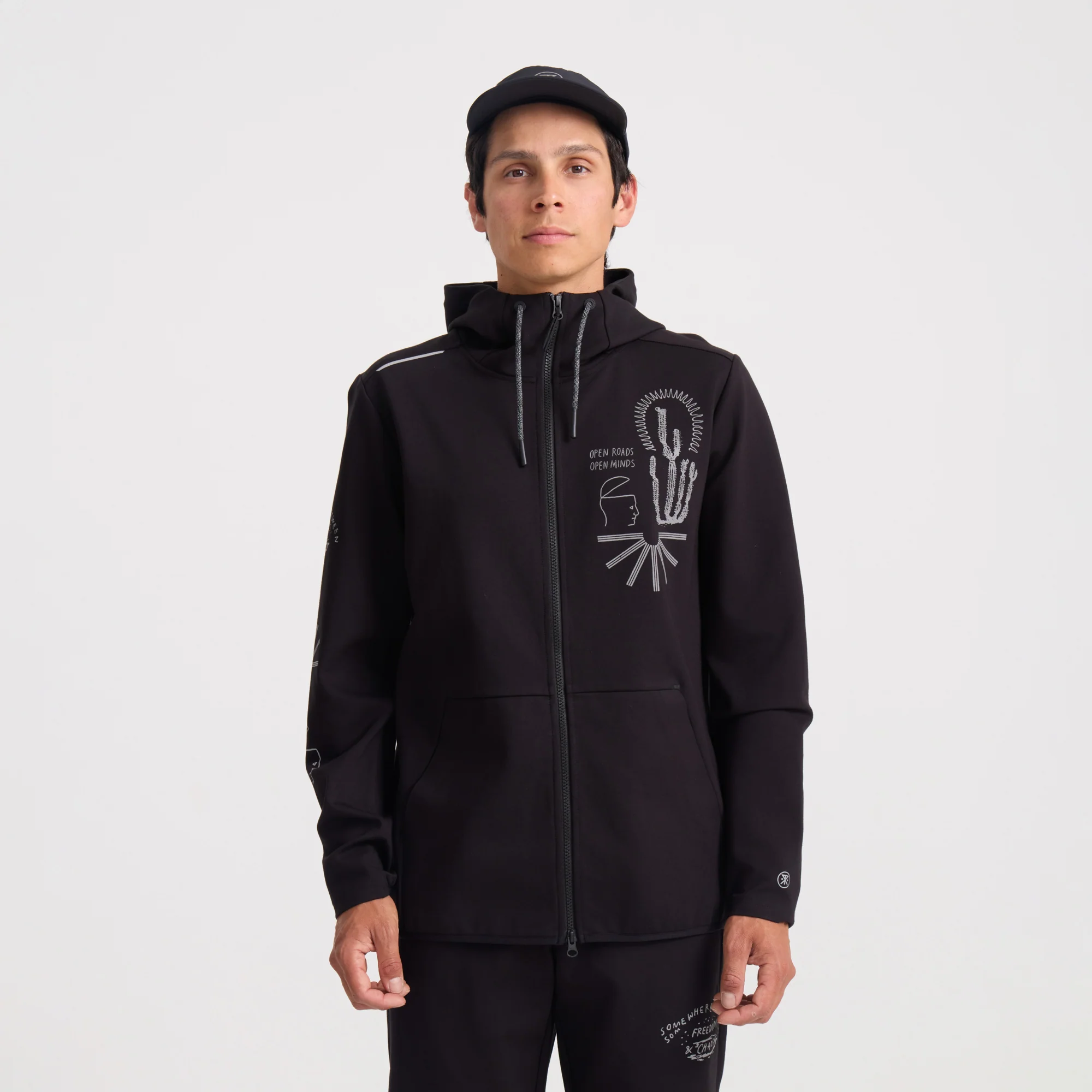 El Morro Zip Fleece 2.0 Hoodie - Black - Image 3