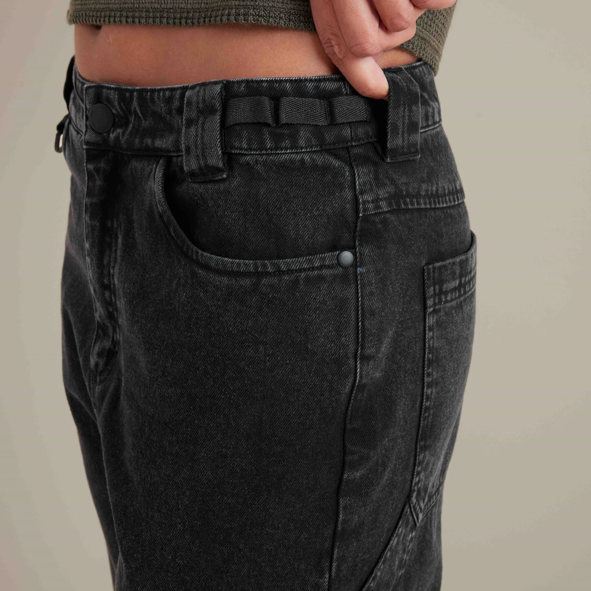 HWY 1 Jeans - Faded Black - Image 5