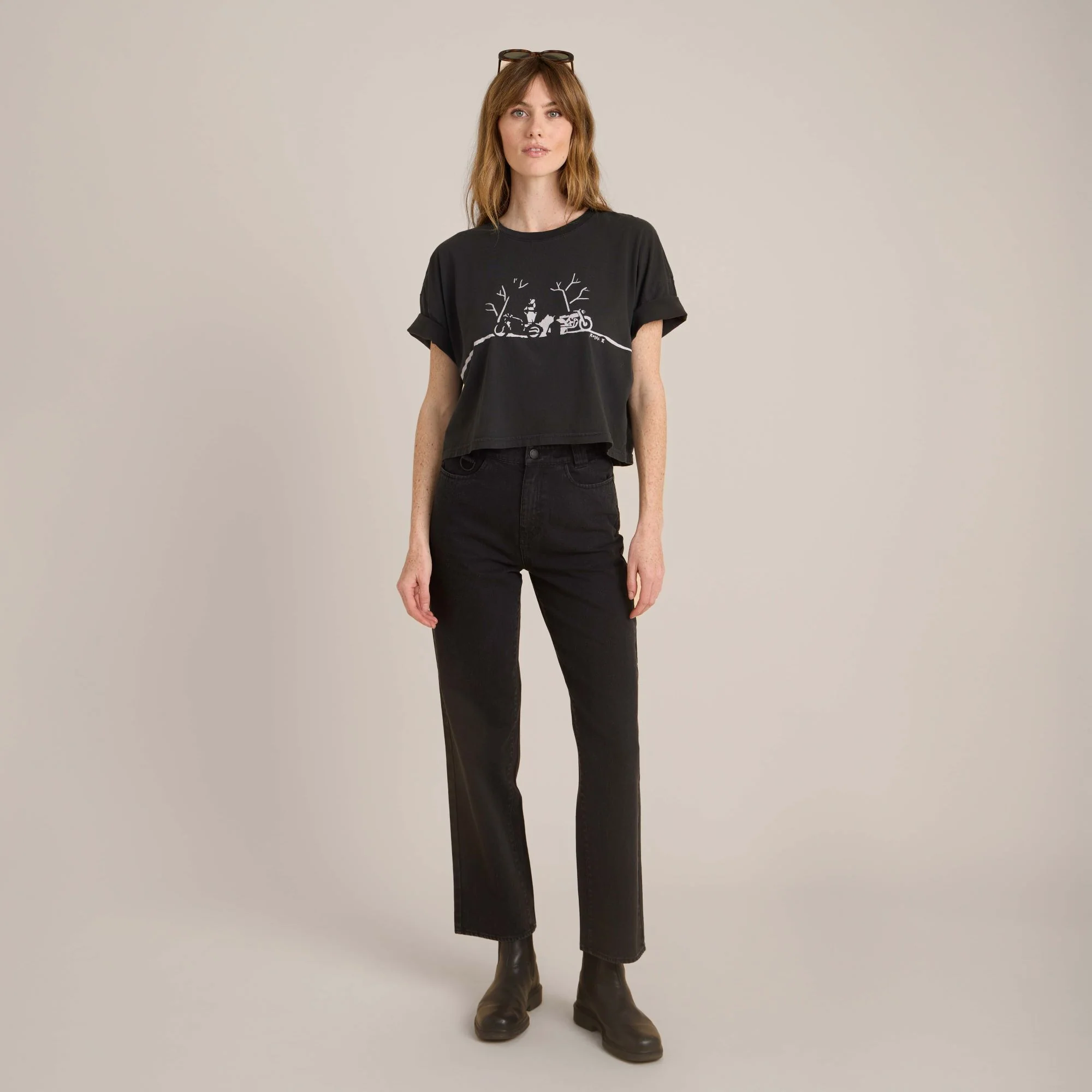HWY 1 Jeans - Faded Black - Image 7