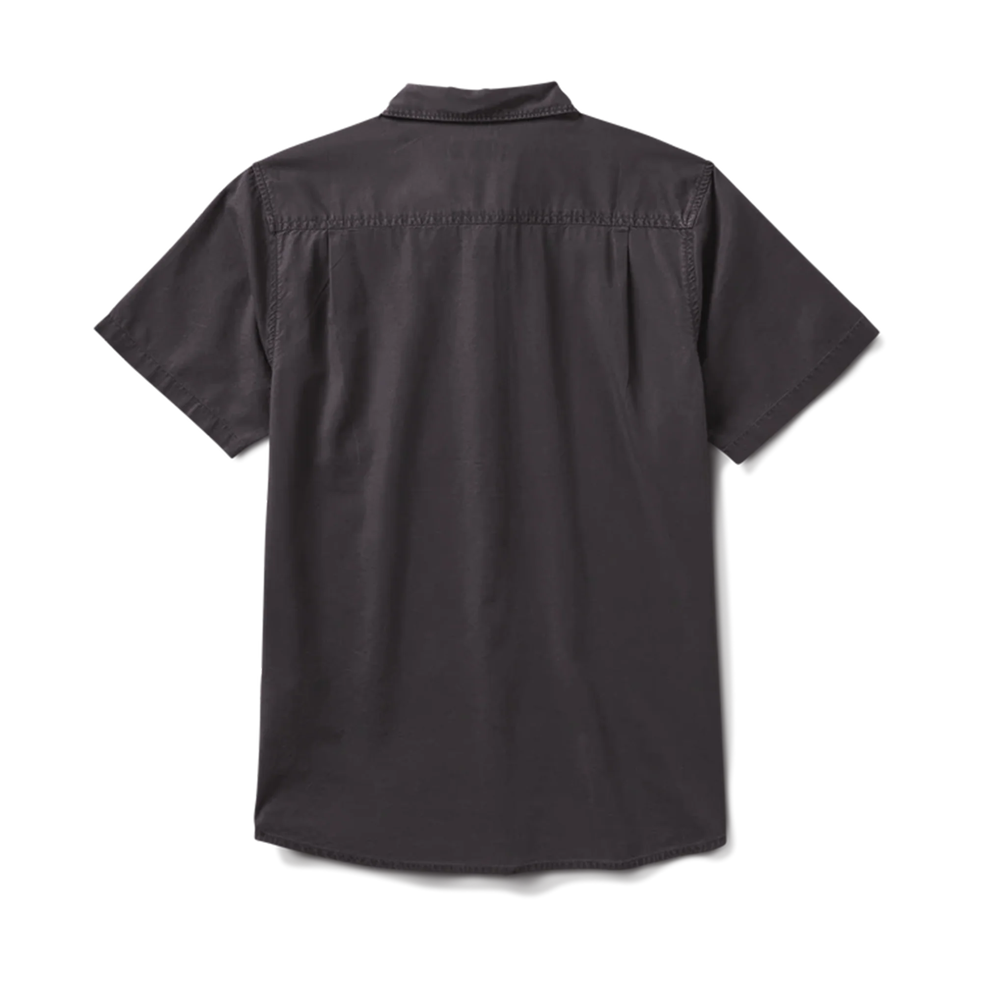 Made To Fade Short Sleeve Button Up Shirt - Washed Charcoal - Image 5