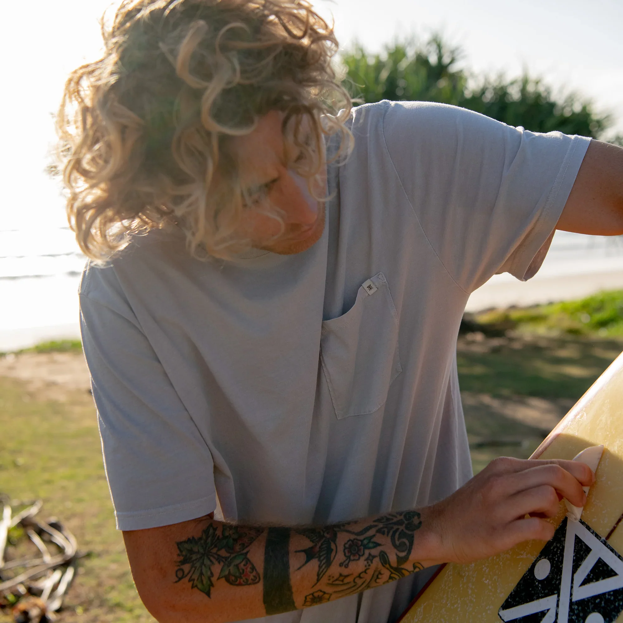 Made To Fade Short Sleeve Tee - Washed Grey - Image 8