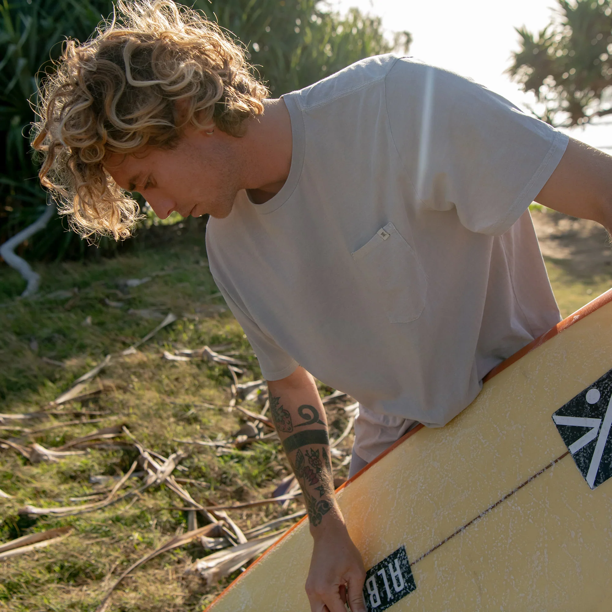 Made To Fade Short Sleeve Tee - Washed Grey - Image 9