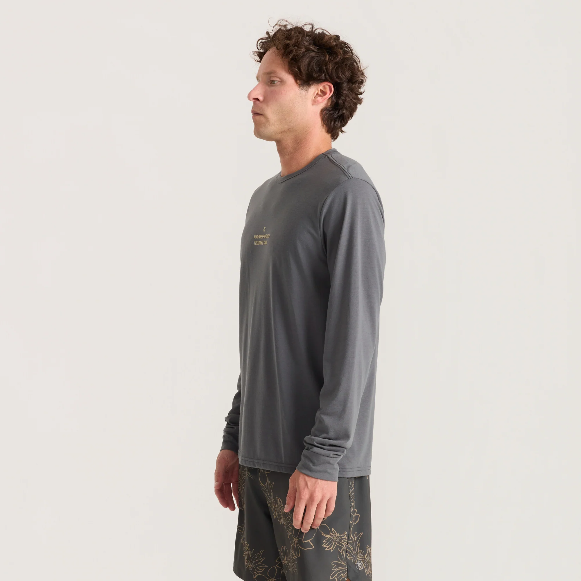 Mathis Active Long Sleeve Tee - Charcoal - Image 11