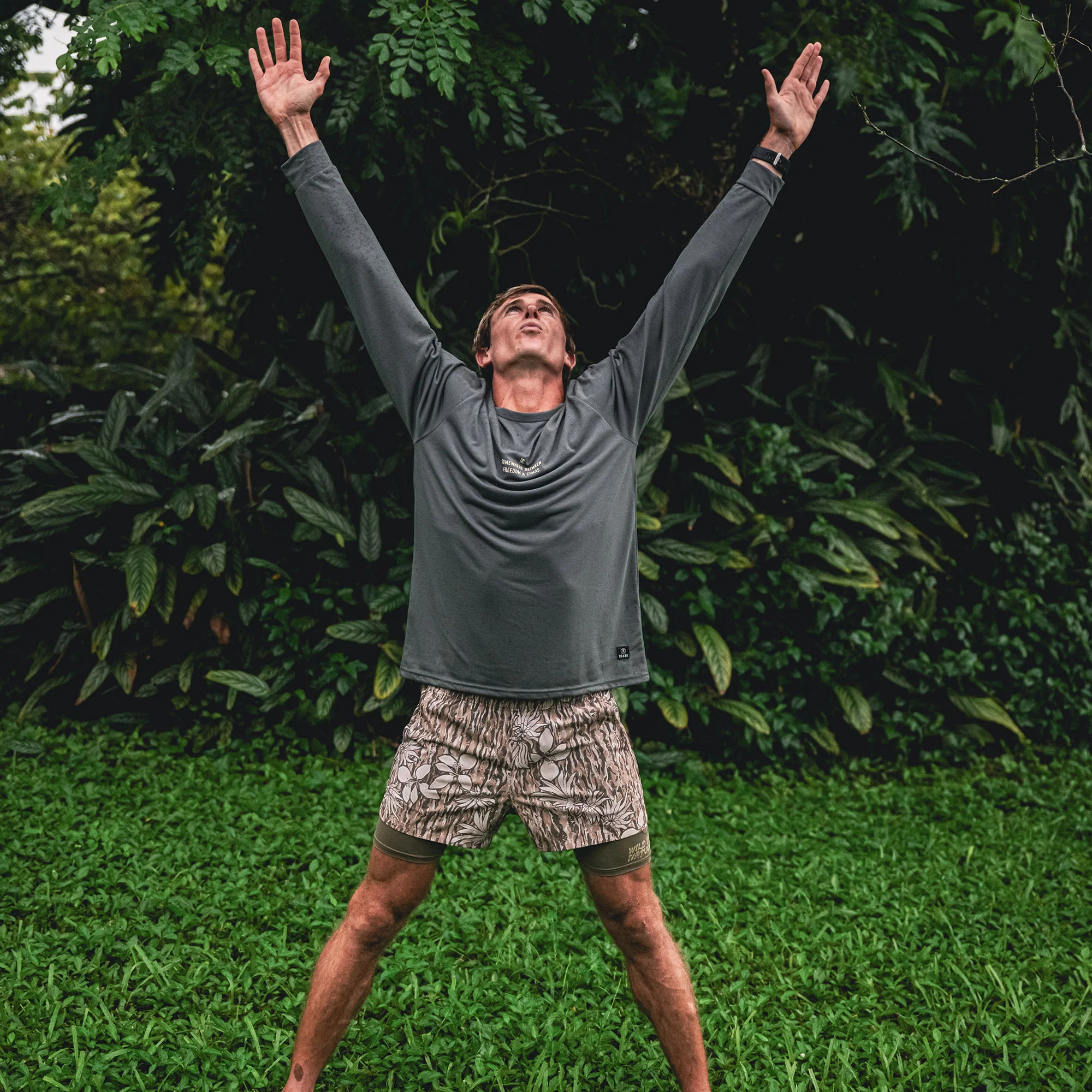 Mathis Active Long Sleeve Tee - Charcoal - Image 6