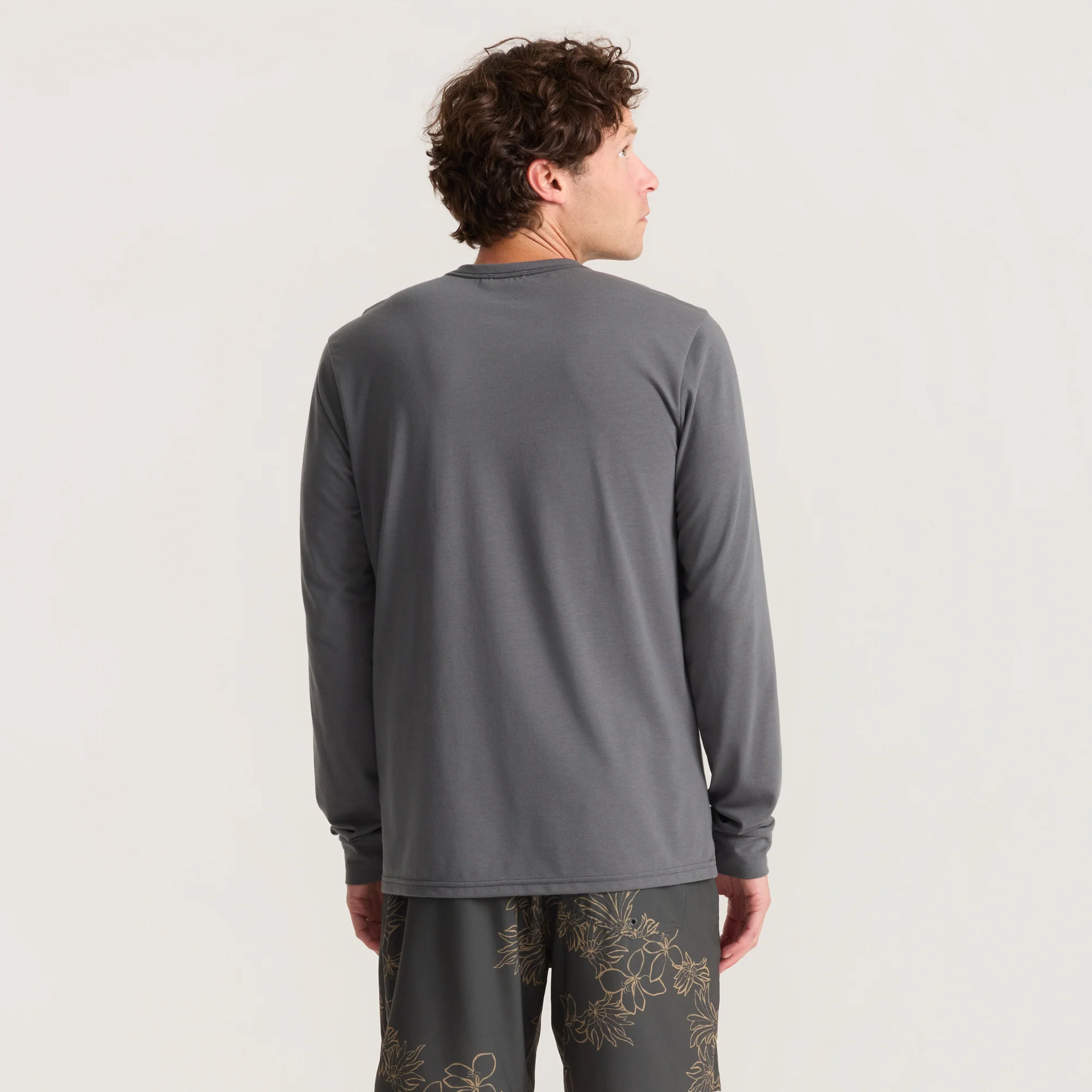 Mathis Active Long Sleeve Tee - Charcoal - Image 8