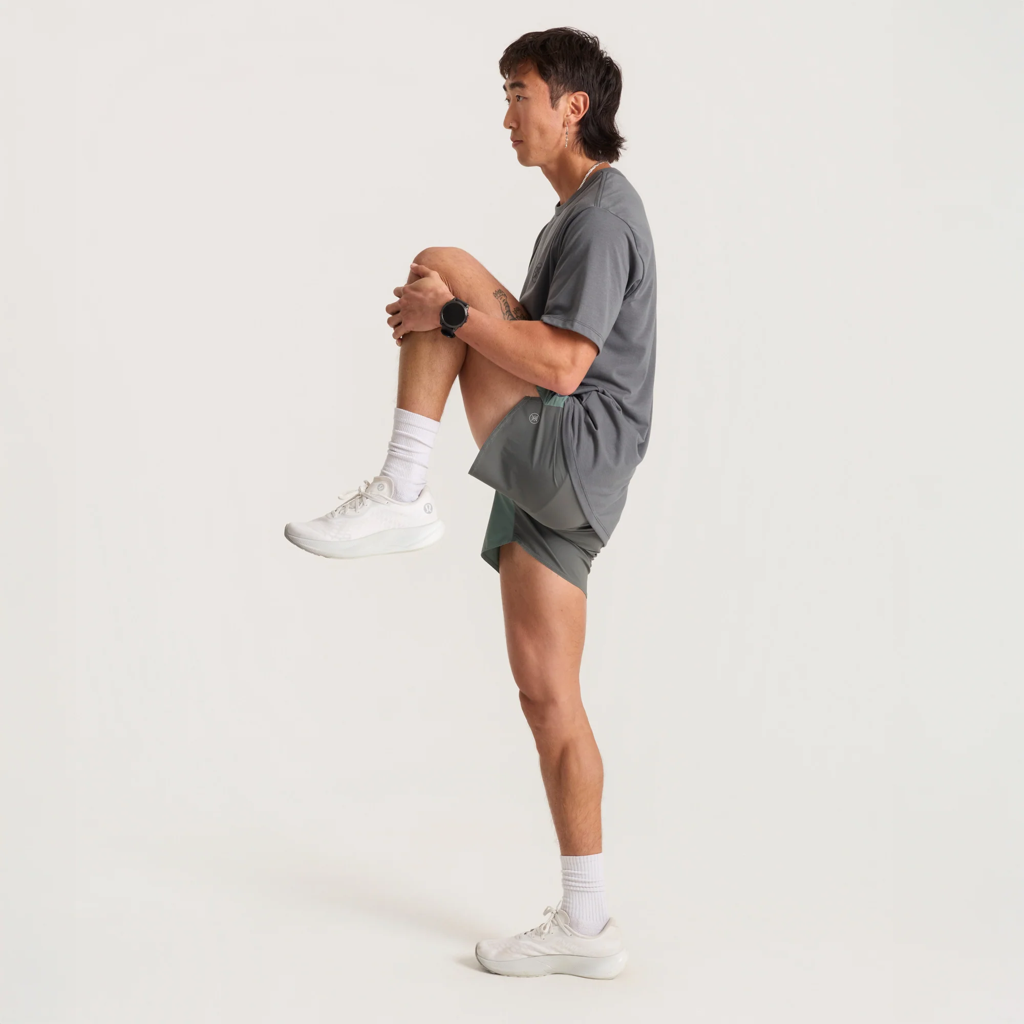 Mathis Active Short Sleeve Tee - Charcoal - Image 6