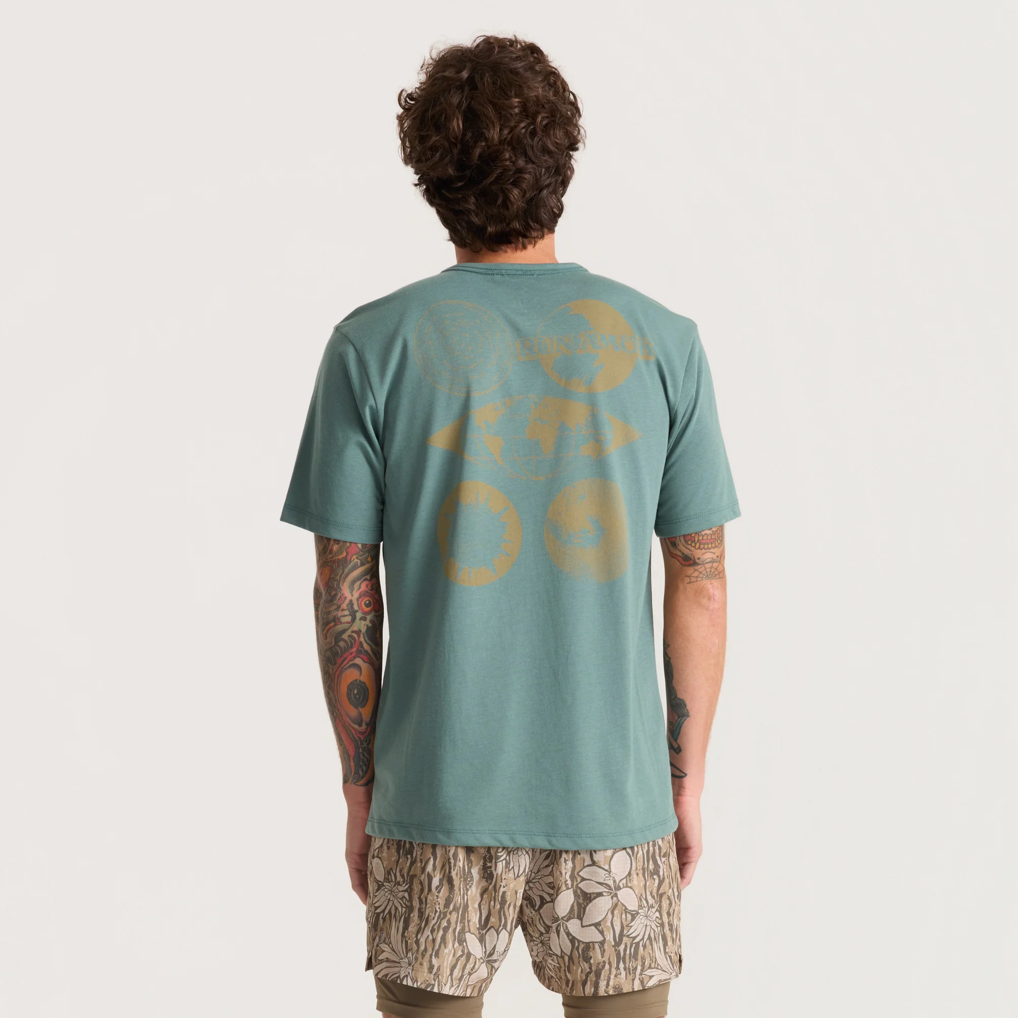 Mathis Active Short Sleeve Tee - Slate Green - Image 8