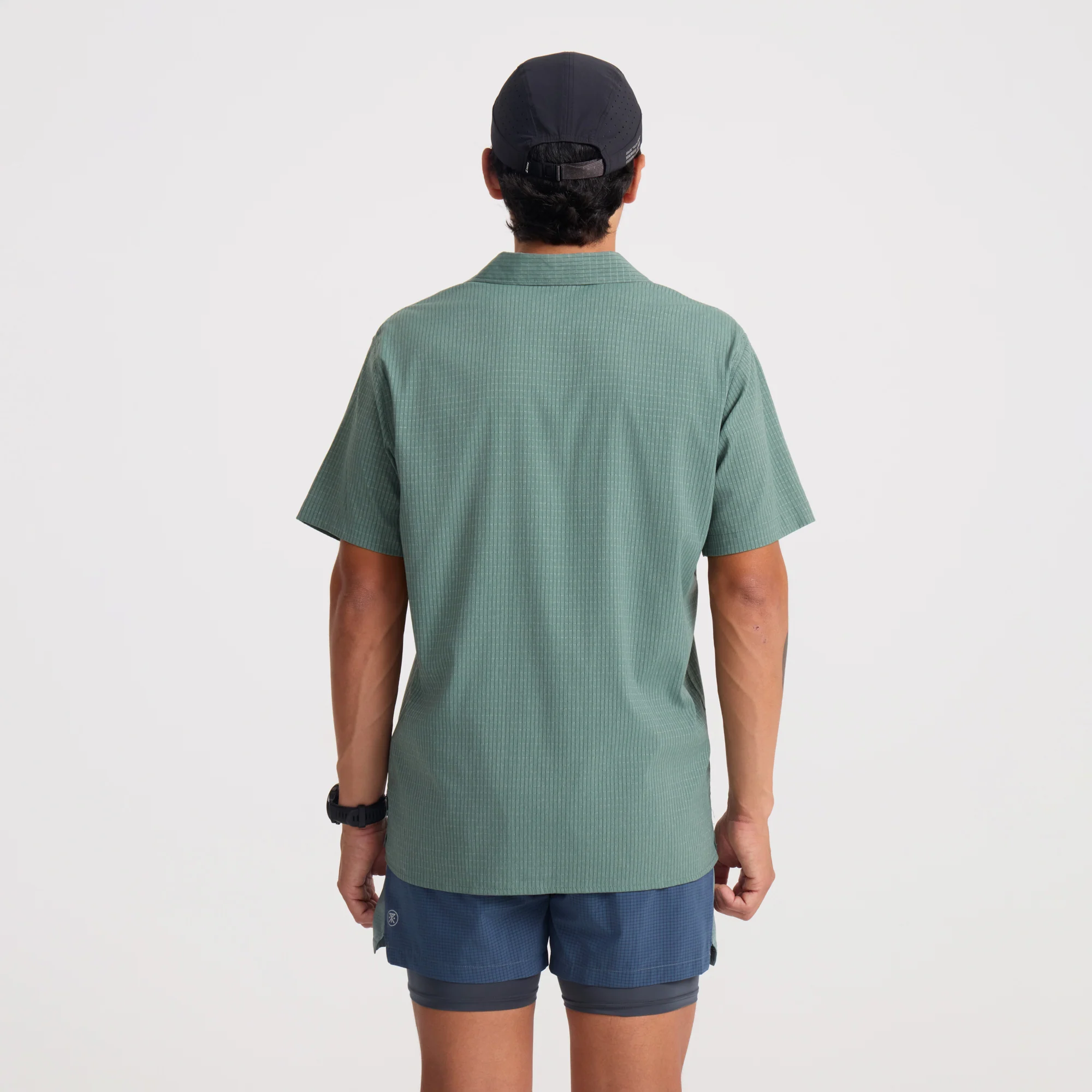 Bless Up Trail Button Up Shirt - Slate Green - Image 4