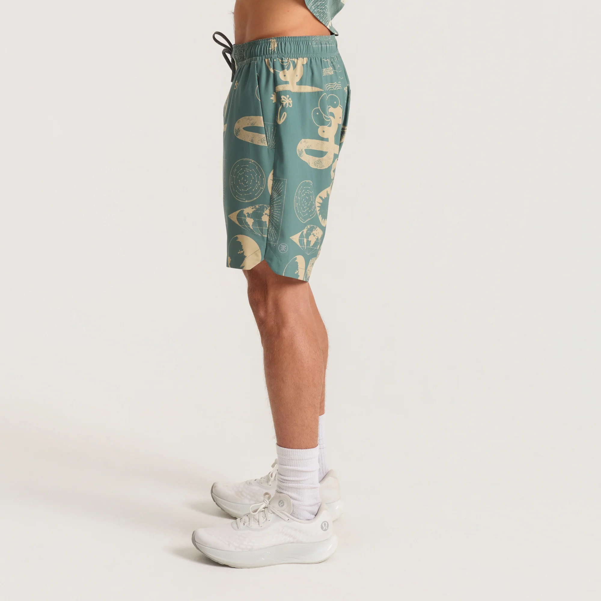 Serrano 7" Active Stretch Shorts - Slate Green - Image 10