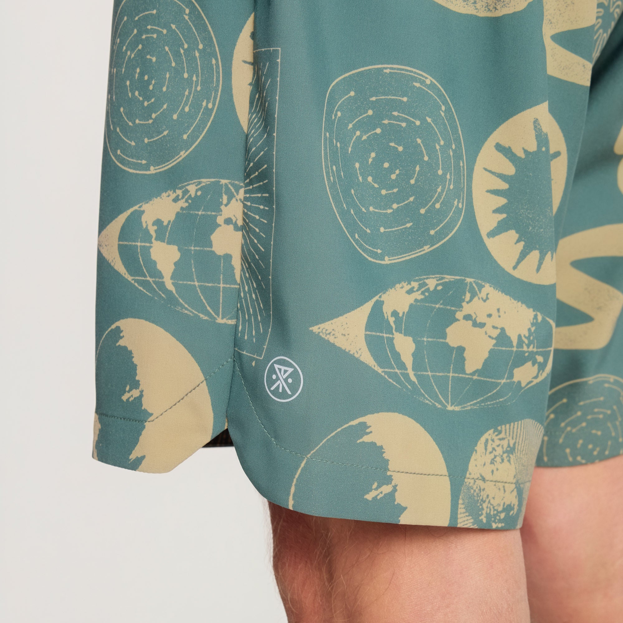 Serrano 7" Active Stretch Shorts - Slate Green - Image 13