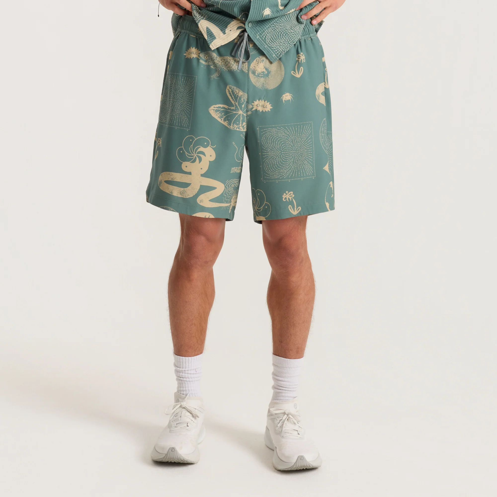 Serrano 7" Active Stretch Shorts - Slate Green - Image 6