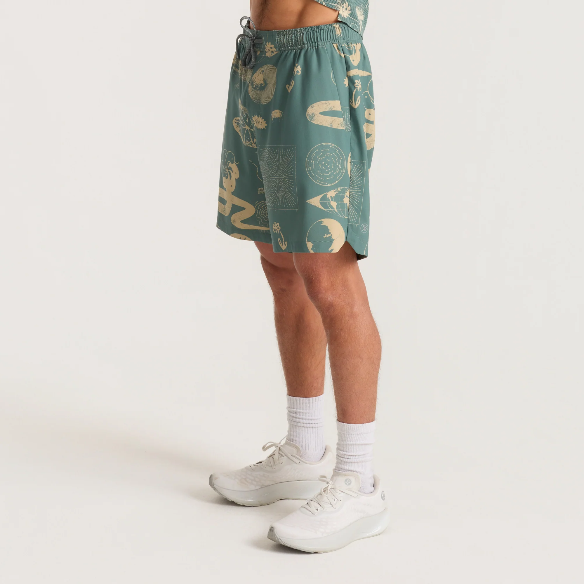 Serrano 7" Active Stretch Shorts - Slate Green - Image 7