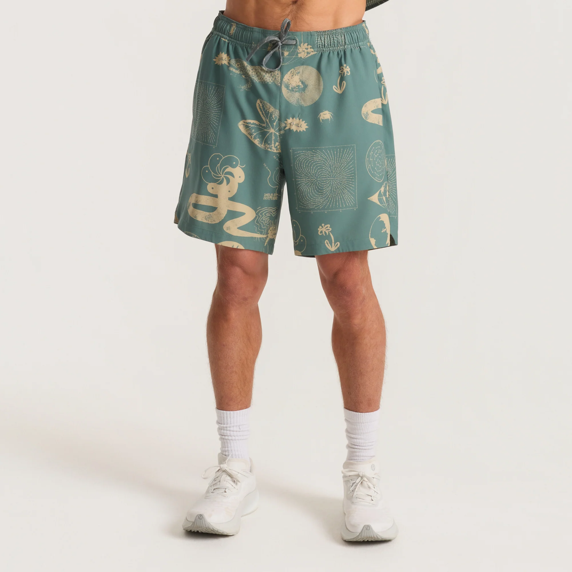 Serrano 7" Active Stretch Shorts - Slate Green - Image 9