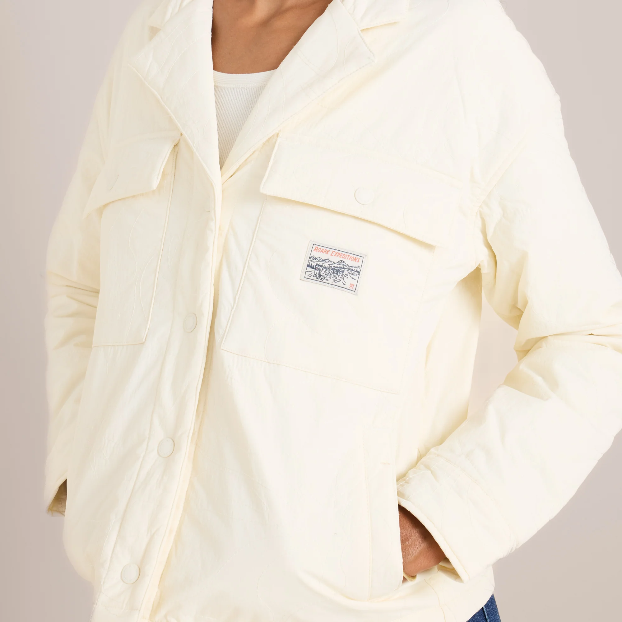 Passport Plush Jacket - White Wolf - Image 7