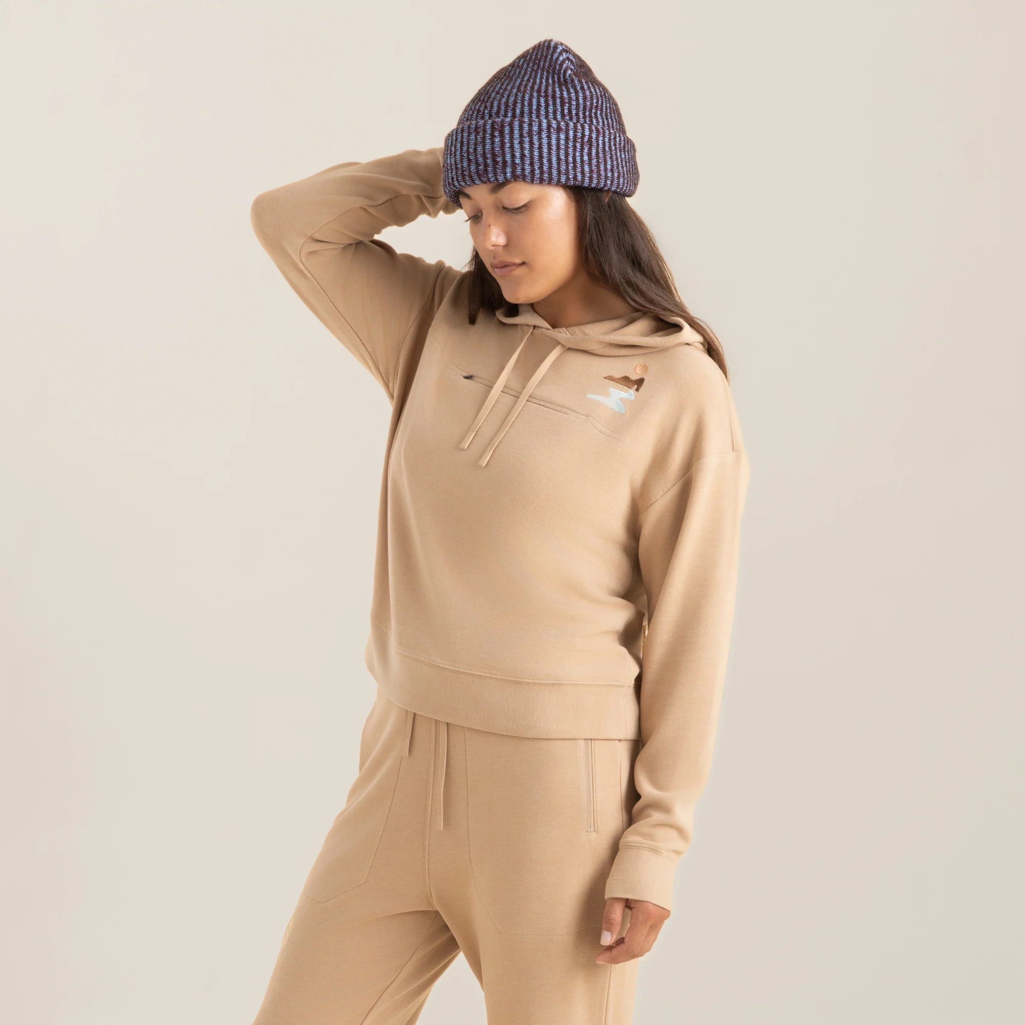 Roam Hoodie - Tan - Image 3
