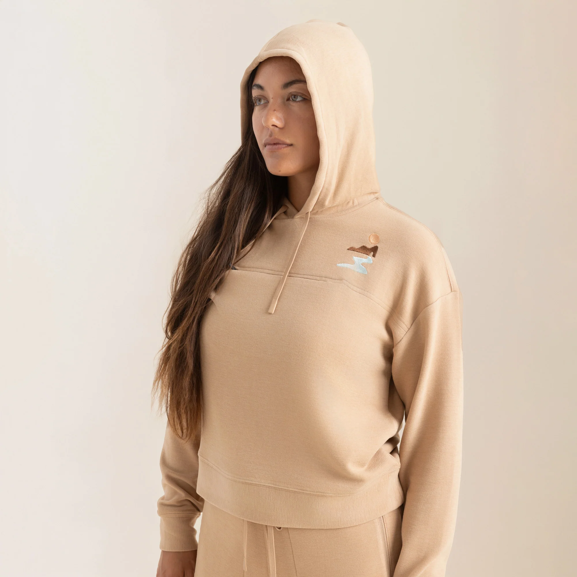 Roam Hoodie - Tan - Image 7