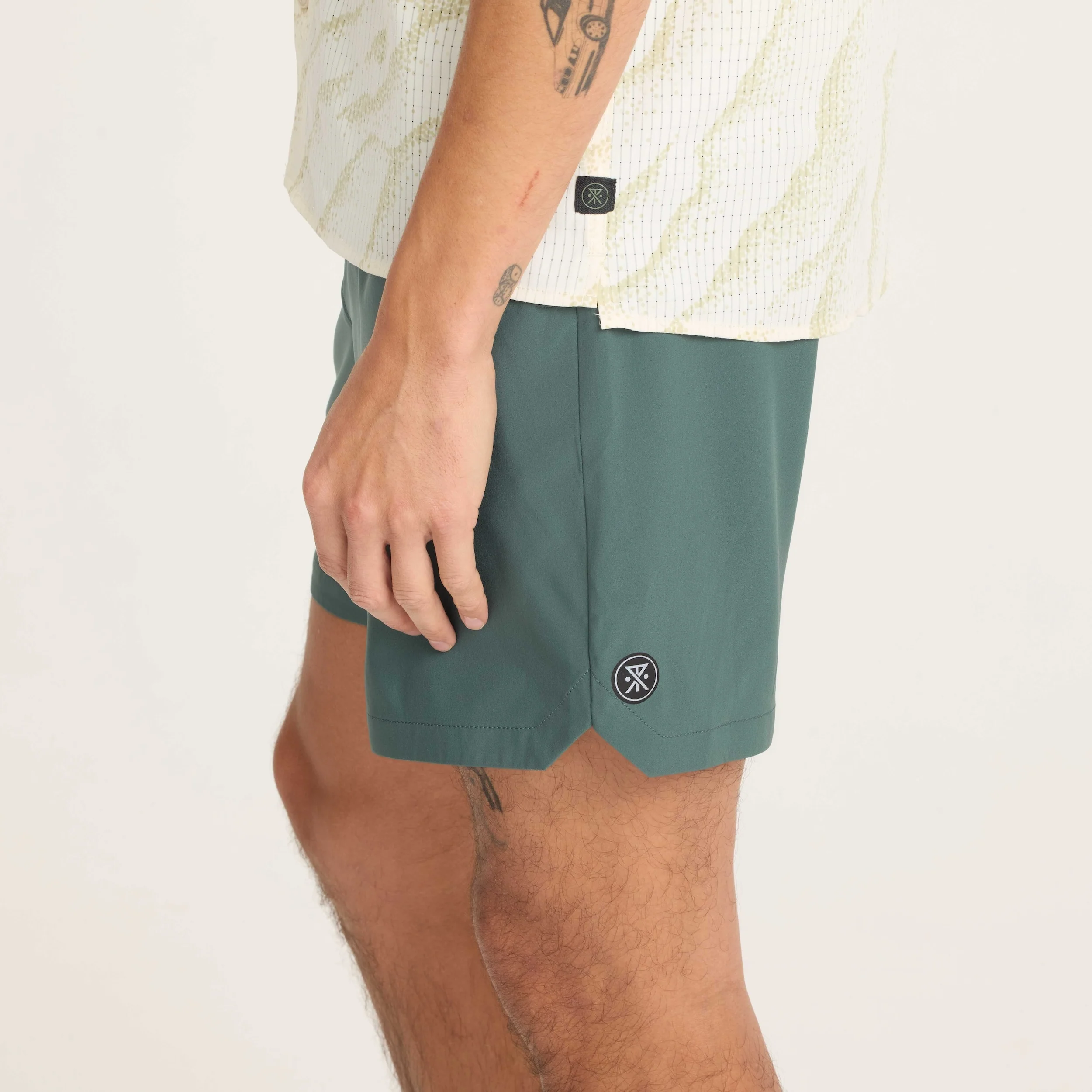 Serrano 7" Active Stretch Shorts - Forest - Image 9