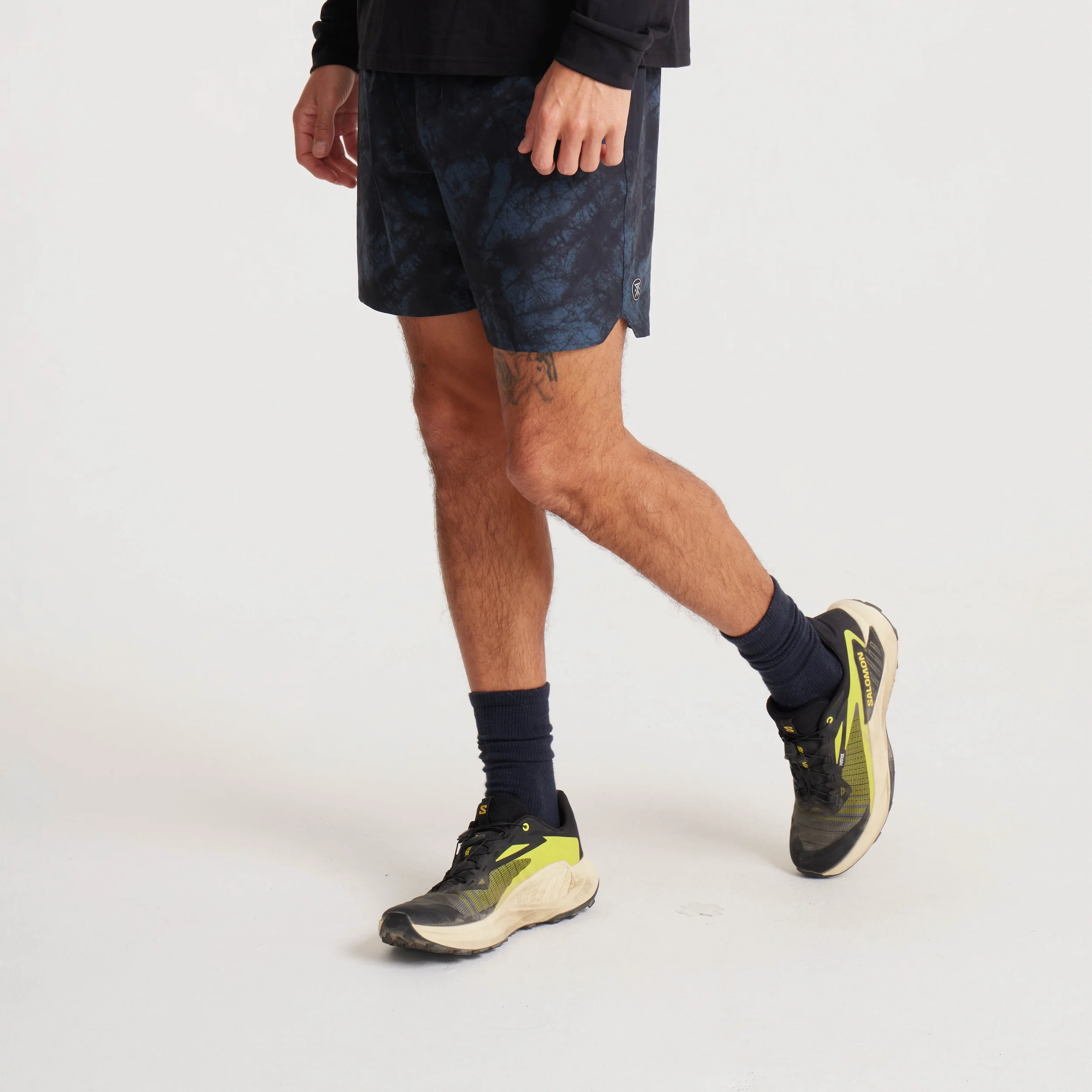 Serrano 7" Active Stretch Shorts - Navy Tie Die - Image 10