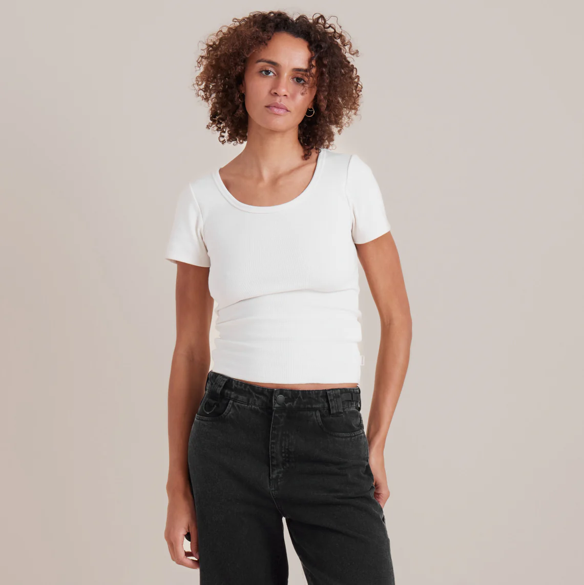 Wind Worn Short Sleeve Tee - Off White - Image 6